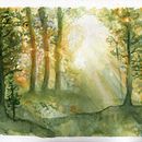 My project for course: Dreamy Watercolor Landscapes: Paint with Light. Un proyecto de Pintura y Pintura a la acuarela de lune_staar - 27.12.2023