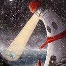 My project for course: Atmospheric Scenes in Procreate: Paint with Color and Light: The Friendly Lighthouse in Winter. Een project van Digitale illustratie van Stefan Vogels - 27.12.2023