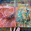 Mi proyecto del curso: Técnicas de ilustración para desbloquear tu creatividad. Een project van  Creativiteit,  Ontwerp, Traditionele illustratie,  Beeldende kunst, Schilderij, Creativiteit met kinderen y Sketchbook van Eva Dalilah Ruiz Hernandez - 28.12.2023
