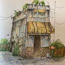My project for course: Expressive Architectural Sketching with Colored Markers. Un projet de Esquisse , Dessin, Illustration architecturale, Carnet de croquis et Illustration à l'encre de nush - 27.12.2023