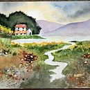 My project for course: Watercolor Landscapes: Experimental Tools and Techniques . % jackie_francis tarafından hazırlanan Güzel sanatlar, Tablo, Sulubo, Ve a Resim projesi - 12.27.2023