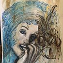 My project for course: Experimental Portraiture with Ink, Tea and Alcohol. Een project van  Beeldende kunst, Schilderij,  Tekening y  Illustratie met inkt van lorned - 27.12.2023