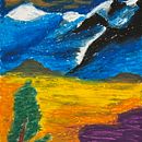 My project for course: Landscapes with Oil Pastels and Crayons: Playing with Light. Un progetto di Illustrazione tradizionale, Belle arti, Disegno a matita, Disegno e Disegno artistico di Fabio Dionigi - 24.12.2023