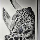 Charcoal big cat. Un proyecto de Dibujo de Edit Mason - 29.12.2023