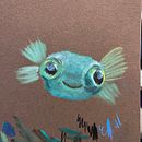 Pastel Pufferfish. Traditional illustration, Sketching, and Picturebook project by Norma - 01.01.2024