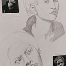 My project for course: Portrait Sketchbooking: Explore the Human Face. Un proyecto de Bocetado, Dibujo, Dibujo de Retrato, Dibujo artístico y Sketchbook de amyjaniczak - 01.01.2024