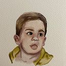Mi proyecto del curso: Retrato artístico en acuarela. Artes plásticas, Pintura, Pintura em aquarela, e Desenho de retrato projeto de Alejandro Capsan - 01.01.2024