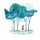 Alice in Wonderland for Introduction to Children’s Illustration. Een project van Traditionele illustratie,  Beeldende kunst, Schilderij, Tekening met potlood,  Tekening, Aquarelschilderen, Kinderillustratie y Verhaallijn van Dario Marcelino - 02.01.2024