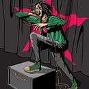 Zack de la Rocha RATM . % Arturo Cevallos tarafından hazırlanan Geleneksel illüstras, on, Dijital İllüstras, on, Ve Dijital Çizim projesi - 01.02.2024