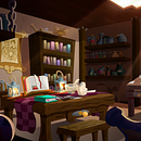 The Young Alchemist. Een project van Digitale tekening, Digitale illustratie y  Scenografie van Luiz Henrique Macedo - 04.11.2022