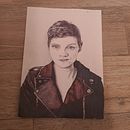 Mein Abschlussprojekt für den Kurs: Realistisches Porträt mit Kugelschreiber . Un projet de Illustration traditionnelle, Dessin, Dessin de portrait, Dessin réaliste , et Dessin artistique de Melanie Schumacher - 04.01.2024