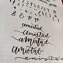 Mi proyecto del curso: Lettering en pequeño formato Ein Projekt aus dem Bereich Traditionelle Illustration, Lettering, H und Lettering von Francisca Medina Pérez - 03.01.2024