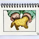 Galleta de mantequilla. Un proyecto de Ilustración tradicional de nuria alcaraz - 04.01.2024