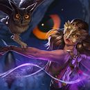 The divinity of dimness wild weald. Un projet de Illustration numérique, Art conceptuel, Peinture numérique, Conception de personnages, Stor , et telling de Mahshid Shahrabadi - 04.01.2024