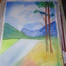 Meu projeto do curso: Paisagens de sonhos com aquarela: pintura com luz Ein Projekt aus dem Bereich Malerei und Aquarellmalerei von Luciane dos Santos Camboim - 05.01.2024