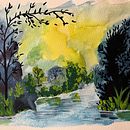 My project for course: Fantasy Landscapes with Watercolor & Gouache . % Cecilia Gustavsson tarafından hazırlanan Güzel sanatlar, Tablo, Sulubo, a Resim, Doğalcı İllüstras, on, Guaj Bo, Ve ama projesi - 01.05.2024