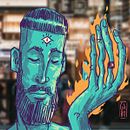 Hipster Jesus (my first and only animation attempt so far). Projekt z dziedziny  Animacja użytkownika GABO - 06.04.2020