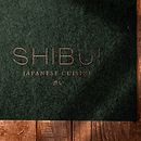 Shibui Japanese Cuisine. Un projet de Br, ing et identité, Conception éditoriale, Design graphique , et Création de logos de Esther Aller - 25.12.2022