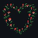 Feeling mushy valentines card. Un progetto di Illustrazione digitale di Krista B - 06.01.2024