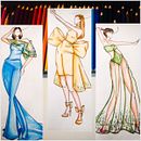 Il mio progetto del corso: Illustrazione di figurini di moda. Projekt z dziedziny Trad, c, jna ilustracja, Sketching, Projektowanie mod, R, sunek c, frow i Ilustracja modowa użytkownika danielapappalardo004 - 06.01.2024