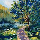 My project for course: Landscape Painting with Gouache for Beginners Ein Projekt aus dem Bereich Bildende Künste, Malerei, Naturalistische Illustration und Gouachemalerei von Petra Chriastelova - 07.01.2024