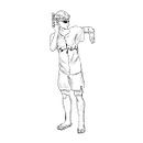 dibujos estilo manga. Een project van Traditionele illustratie,  Ontwerp, Ontwerp van personages, Stripboek, Tekening met potlood,  Artistieke tekening, Digitale tekening y Anatomisch tekenen van Lautaro Ayala - 08.01.2024