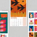 2024 Wall Calendar Ein Projekt aus dem Bereich Vektorillustration, Kalligrafie, Design, Zeichnung, Artistische Zeichnung, Blumen- und Pflanzendesign, Grafikdesign, Produktdesign, Kreativität, Digitale Illustration, Dekoration von Innenräumen, Briefpapier-Design und Prägung von Allison - 08.01.2024