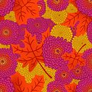 Maple & Mums. Un proyecto de Diseño textil, Pattern Design e Ilustración digital de Amanda Jozaitis - 07.01.2024