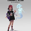 Meu projeto do curso: Design de personagens: desenvolva seu próprio estilo. Projekt z dziedziny Trad, c, jna ilustracja, Projektowanie postaci,  R, sunek, Ilustracja c, frowa, R, sunek c i frow użytkownika Leticia Cardinalli - 09.01.2024