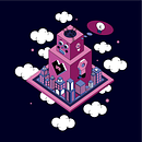 Meu projeto do curso: Ilustração vetorial isométrica a partir do zero. Een project van Vectorillustratie y Digitale illustratie van Surama Rocha da Silva - 09.01.2024