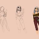 Meu projeto do curso: Desenho de personagens repletos de carisma. Un proyecto de Diseño de personajes, Bocetado, Dibujo, Stor, telling, Stor, board, Dibujo artístico y Narrativa de Sofia Fernandes - 10.01.2024