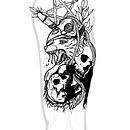 Mój projekt z kursu: Projektowanie i rysowanie tatuaży „blackwork” od podstaw Ein Projekt aus dem Bereich Traditionelle Illustration, Zeichnung, Digitale Illustration, Tattoodesign und Digitale Zeichnung von Małgosia Milewicz - 11.01.2024