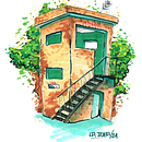 Meu projeto do curso: Desenho arquitetônico expressivo com marcadores coloridos. Un projet de Esquisse , Dessin, Illustration architecturale, Carnet de croquis et Illustration à l'encre de Adriano La Idea - 10.01.2024