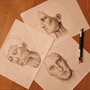 Mi proyecto del curso: Sketchbook de retrato: explora el rostro humano. Projekt z dziedziny Sketching,  R, sunek, Portret,  R, sunek art, st, czn i Sketchbook użytkownika Juan Lucas Neira - 10.01.2024