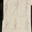 Il mio progetto del corso: Disegno della figura umana in pose espressive . Arte plastice, Schițe, Desen, Caiet de schițe și Figura Desen de Sara - 01.11.2024