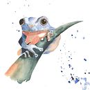 Mon projet du cours : Portraits expressifs d'animaux à l'aquarelle. Un progetto di Illustrazione tradizionale, Pittura ad acquerello, Disegno realistico e Illustrazione naturalistica di Valérie Born - 12.01.2024