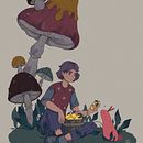 My project for course: Manga Illustration with Procreate. Un progetto di Illustrazione tradizionale, Character design, Fumetto, Illustrazione digitale, Disegno digitale e Manga di mrsfrollein - 13.01.2024