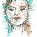 My project for course: Experimental Portraiture with Ink, Tea and Alcohol. Een project van  Beeldende kunst, Schilderij,  Tekening y  Illustratie met inkt van Surya Wright - 13.01.2024