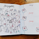 Mein Kursprojekt: Kreatives Bullet Journal. Een project van Traditionele illustratie, Craft,  Belettering, DIY,  H, lettering y Management En Productiviteit van Bernadette - 14.01.2024