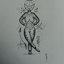 Darf ich vorstellen.... Protection ✨. Design, Ilustração tradicional, Criatividade, Desenho a lápis, Desenho, e Desenho de tatuagens projeto de r_divivier - 14.01.2024