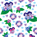 Pansy Power Pop! (My project for course: Pattern design for homeware products). Projekt z dziedziny Projektowanie graficzne, Projektowanie produktowe, Pattern design, Ilustracja c i frowa użytkownika jennifer_besner - 14.01.2024