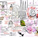 Mi proyecto del curso: Sketchnoting: comunícate con notas visuales. Apuntes sobre la paradoja Kominsky del podcast Conversacomix . Un projet de Illustration traditionnelle, Créativité, Dessin, Communication, Gestion et productivité , et Business de soniagonzalezv5 - 15.01.2024