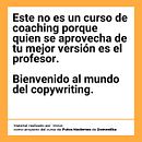 Mi proyecto del curso: Copywriting para copywriters. Publicidade, Cop, writing, Stor, telling, e Comunicação projeto de victorganazafdez - 16.01.2024