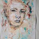 Mein Abschlussprojekt für den Kurs: Experimentelle Porträts mit Tinte, Tee und Alkohol. Projekt z dziedziny  Sztuki piękne,  Malarstwo,  R, sunek,  R i sunek atramentem użytkownika Jana Wittkopp - 16.01.2024