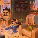 Le noël de Juju : Illustration. Projekt z dziedziny Ilustracje dla dzieci użytkownika Laura Soprano - 15.01.2024