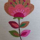 Meu projeto do curso: Técnica de bordado com ponto atrás. Embroider, and Textile Design project by Lilian Wünsch - 01.15.2024