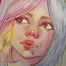 My project for course: Vibrant Portrait Drawing with Colored Pencils. Een project van  Tekening,  Portrettekening, Sketchbook y Tekenen met kleurpotloden van Luz Ladrón de Guevara - 14.01.2024