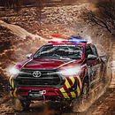Toyota Hilux- Rescate Bomberos. Publicidade, Fotografia, Pós-produção fotográfica, Retoque fotográfico, e Fotografia publicitária projeto de Pablo Berrezueta - 17.01.2024