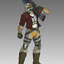 2D Platformer Dark Scifi Bounty Hunter. Character Design, and Concept Art project by Ben Lutz - 01.21.2024