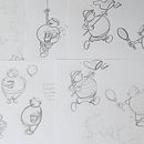 Meu projeto do curso: Introdução à criação de personagens estilo cartoon Ein Projekt aus dem Bereich Traditionelle Illustration, Design von Figuren und Zeichnung von Kátia Maria de Lima Araújo - 21.01.2024